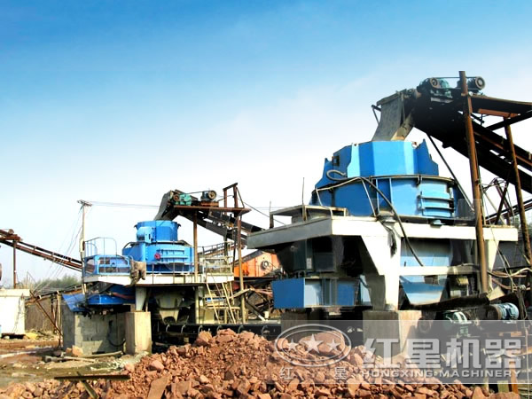 河卵石制沙機(jī)生產(chǎn)現(xiàn)場 河卵石制沙機(jī)生產(chǎn)現(xiàn)場