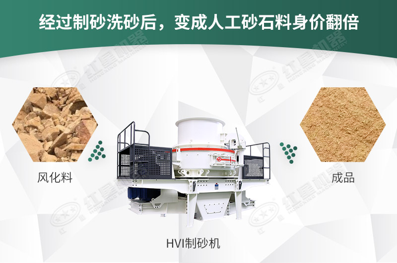 風(fēng)化料經(jīng)過制砂后身價大漲 風(fēng)化料經(jīng)過制砂后身價大漲