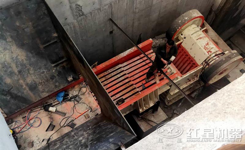 砂石噴淋系統安裝現場 砂石噴淋系統安裝現場