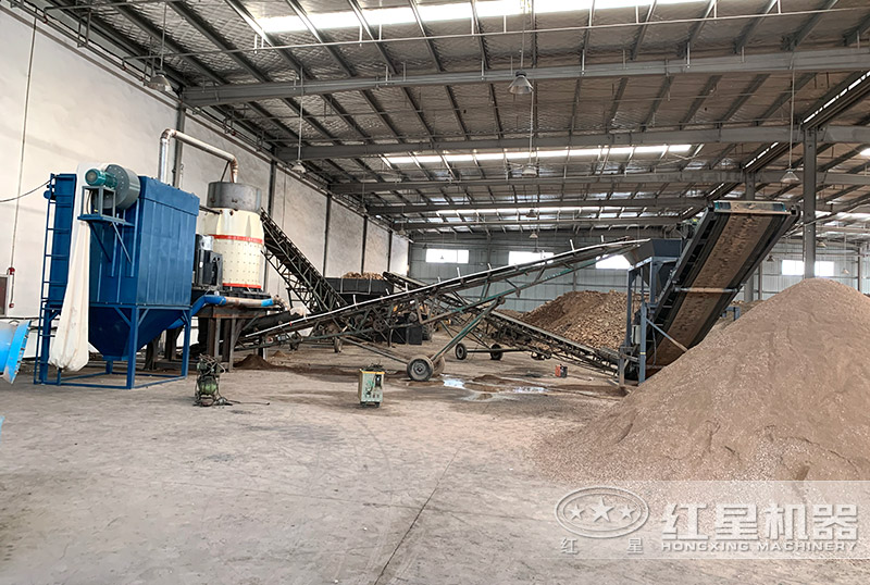 時產100噸砂石場制砂現場-復合破碎機 時產100噸砂石場制砂現場-復合破碎機
